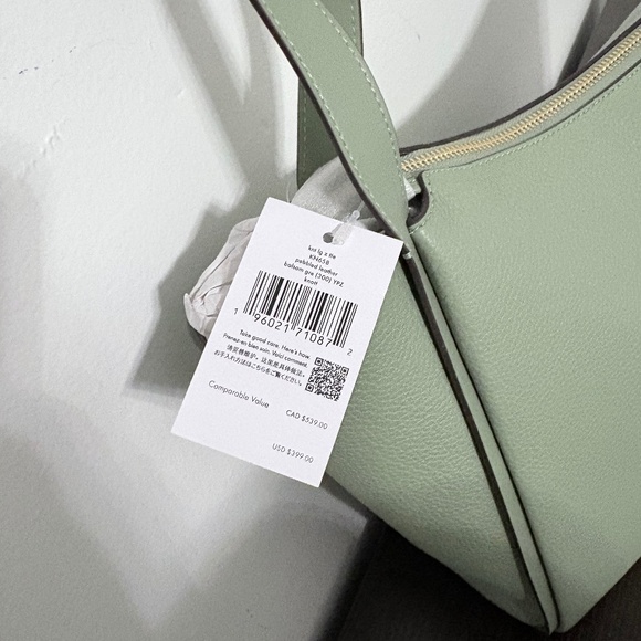 NWT Kate Spade Knott Tote + Wristlet Green - Picture 3 of 3